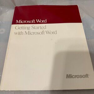 Vintage Microsoft Word 4.0 Getting Started Manual 1991 Apple Macintosh